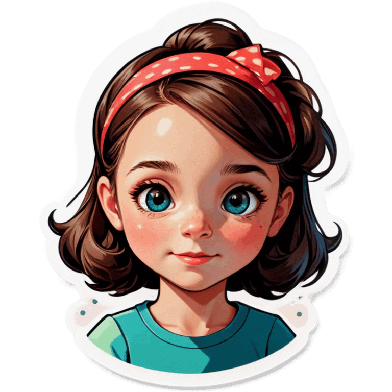 realistic portrait of girl emoji
