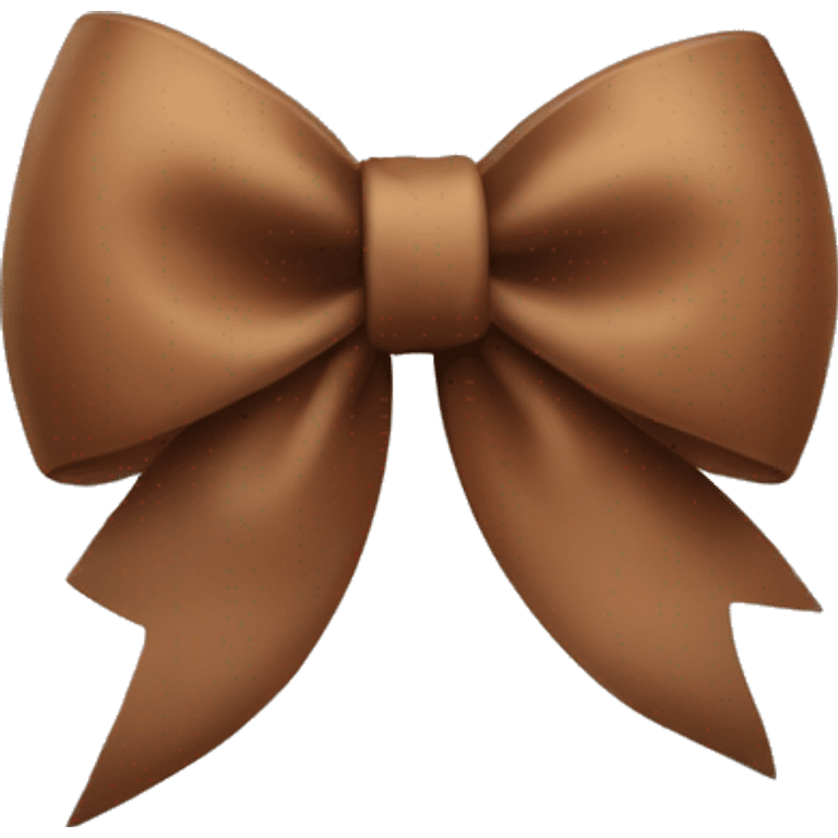 brown coquette bow emoji