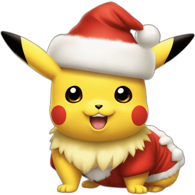 SS claus pikachu emoji