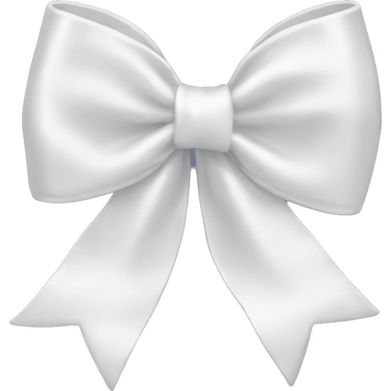 white satin bow emoji