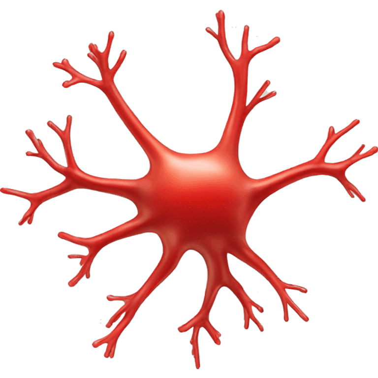 red colored neuron emoji