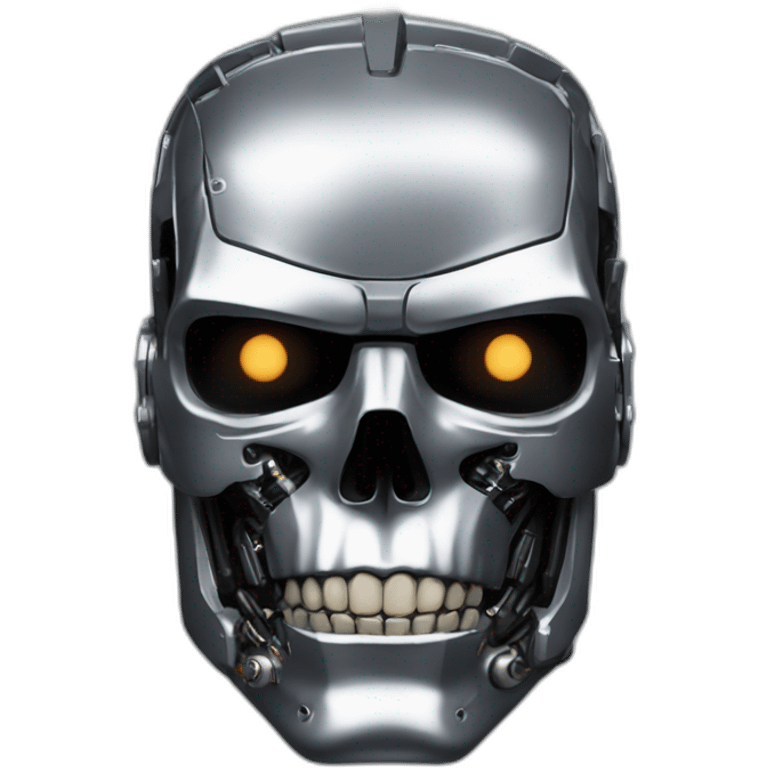 Terminator head half schwarzeneger emoji