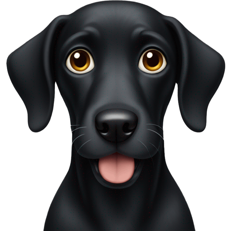 Black dog emoji