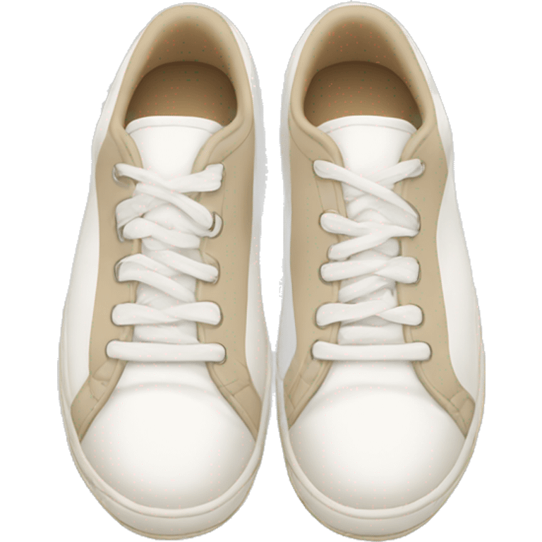 white and beige tennis shoes emoji