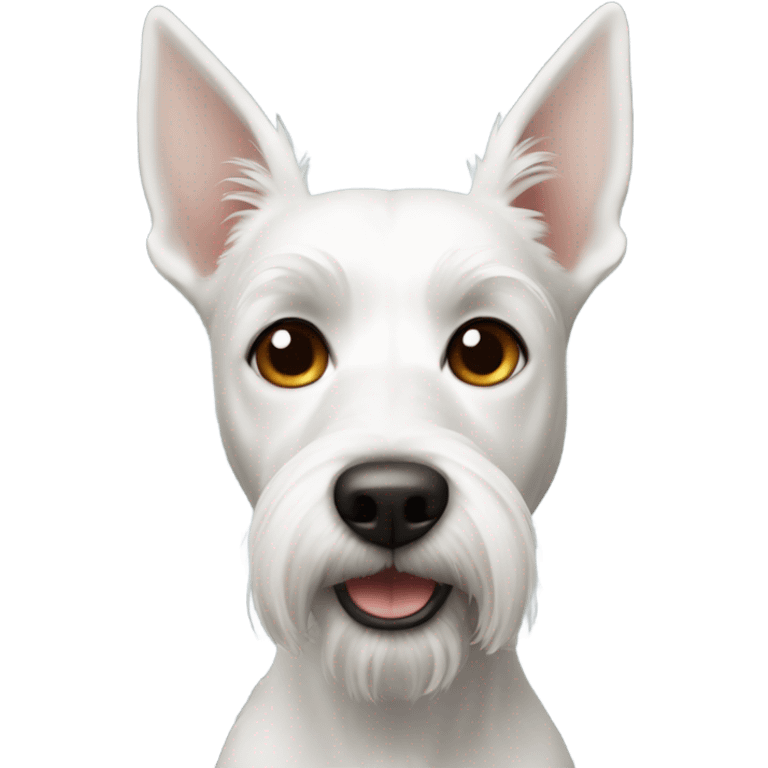 white terrier with longer upright ears emoji