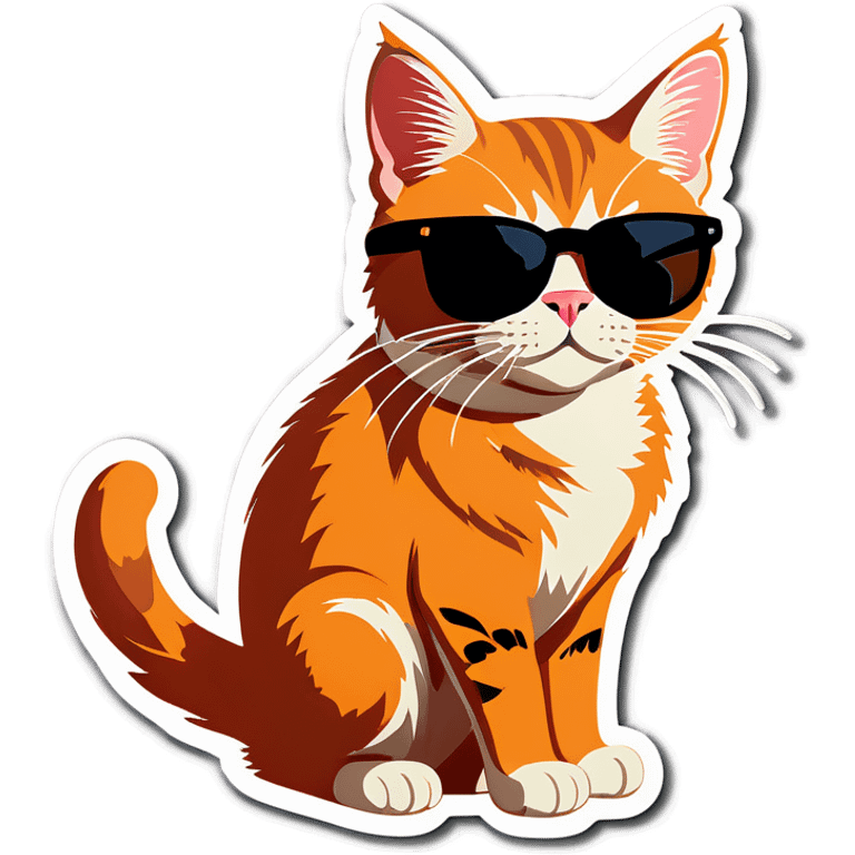 Cat with sunglasses emoji