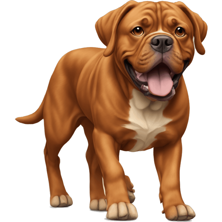 Running Dogue de Bordeaux  emoji