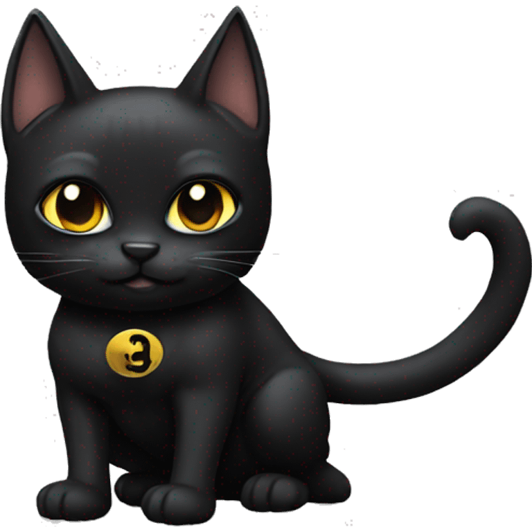 black batman cat emoji