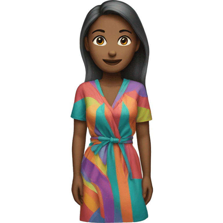 colorful woman clothing emoji