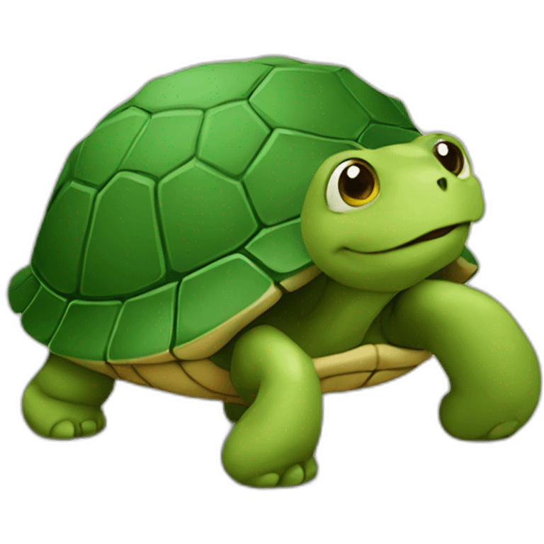 Chat sur tortue emoji