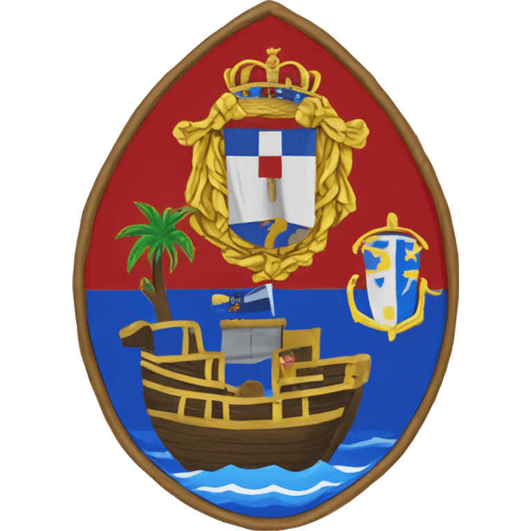 Escudo de la isla de sint Pedro en bonaire  emoji