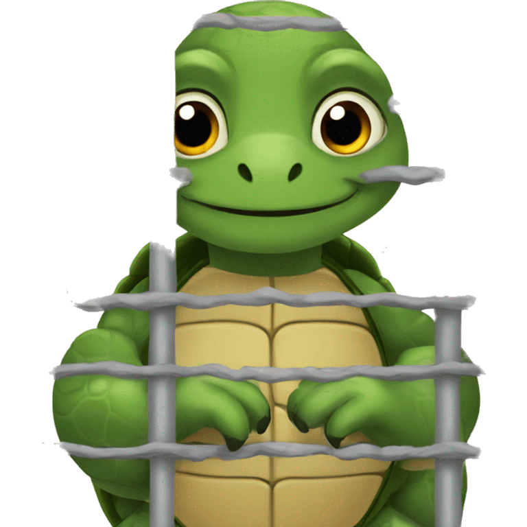 turtle in prison emoji