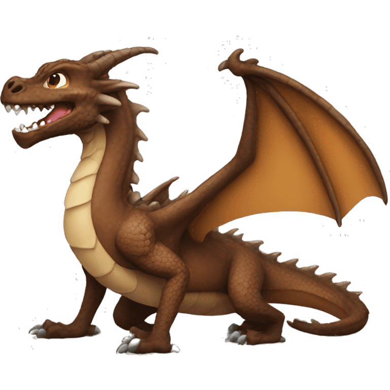 Brown dragon emoji