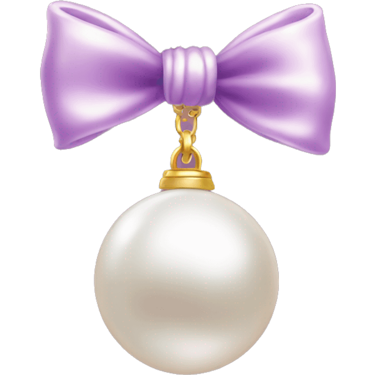  Pearl necklace with bow emoji