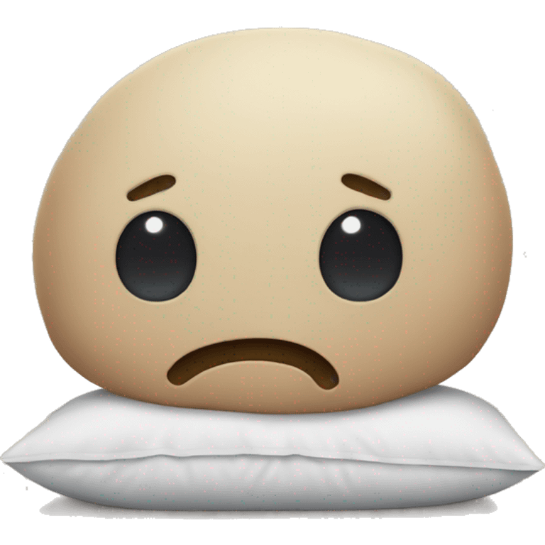 cartoon head buried in pillow emoji