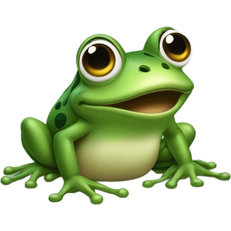 frog look up emoji