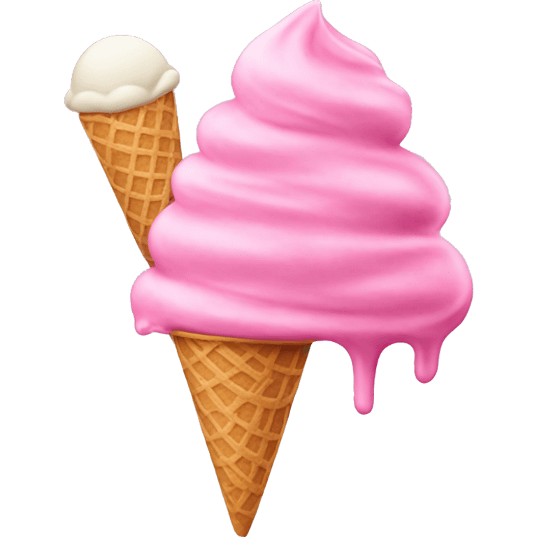 pink ice cream emoji