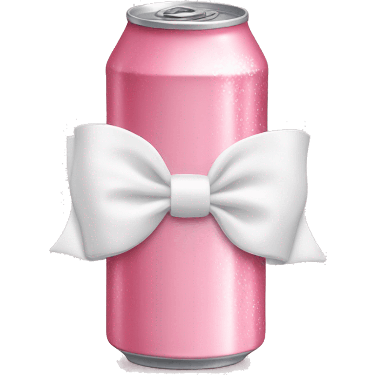 light pink diet coke with white bow emoji