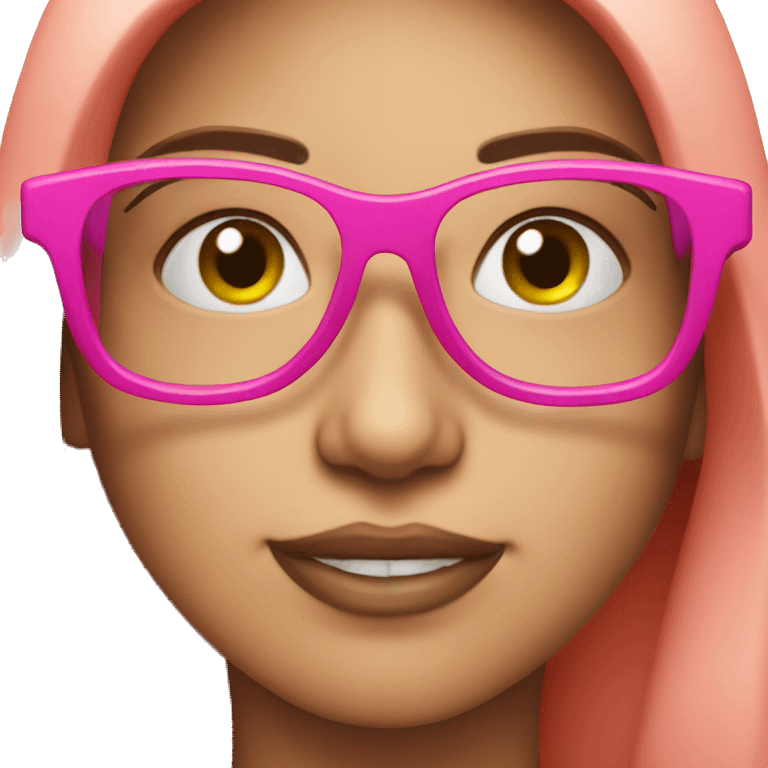 hot pink glasses emoji