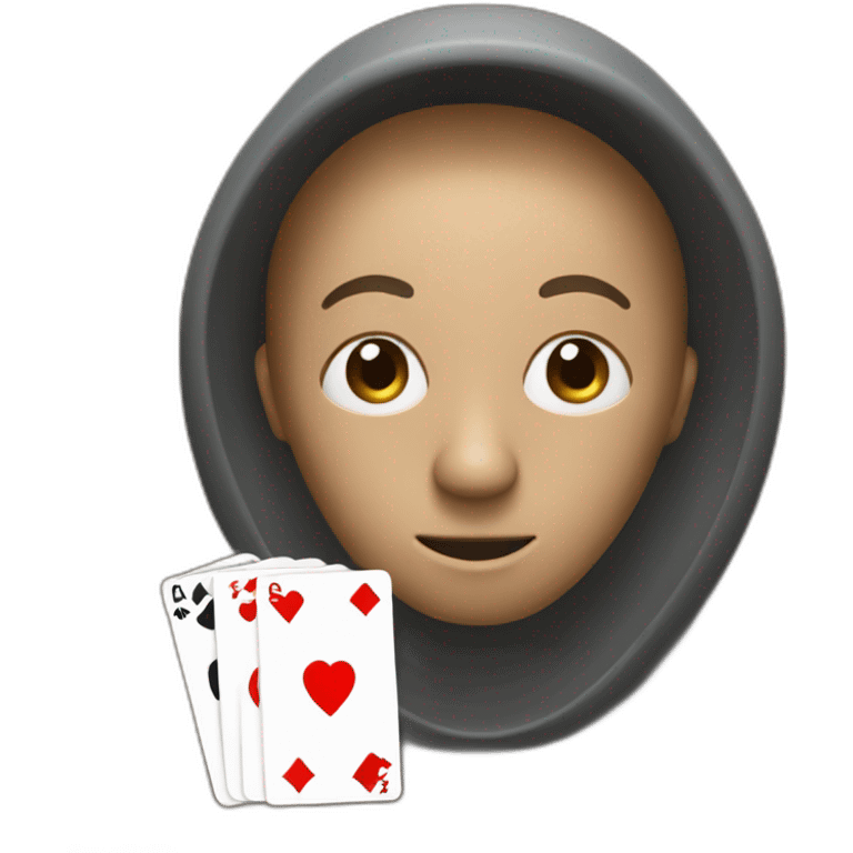 calssic emoji handing a uno reverse card emoji