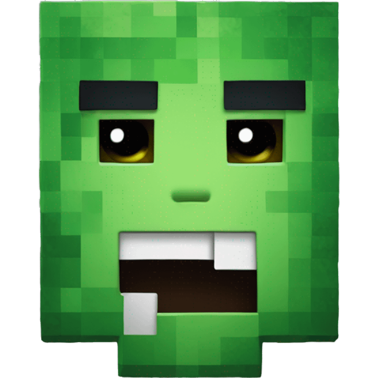 minecraft creeper head shot emoji