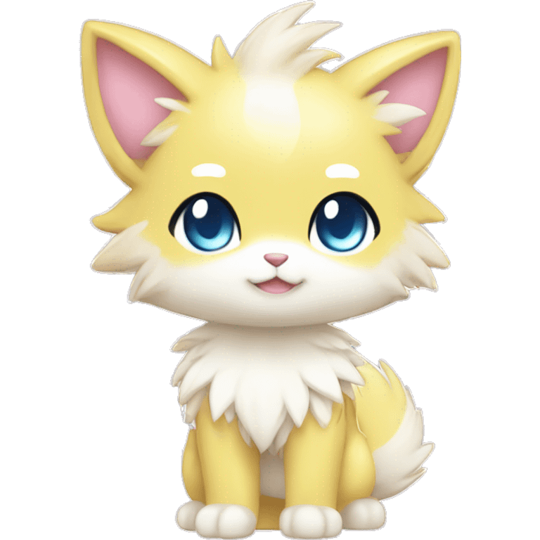 Cute Cool Kawaii Beautiful Pretty Chibi Fur-Sona Shiny Colorful Sparkly Fakemon Full Body emoji