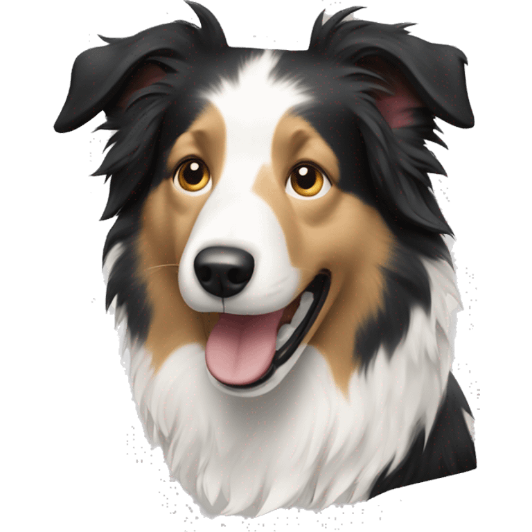 A blonde border collie  emoji