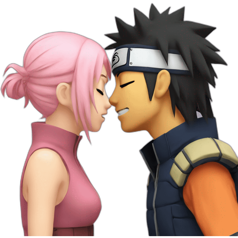 naruto kiss sakura emoji