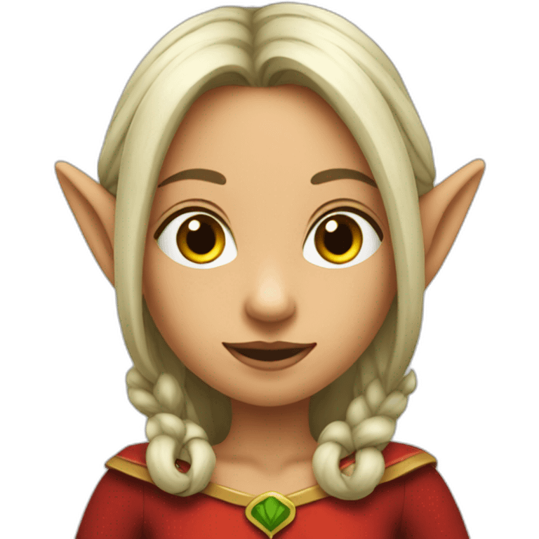 red-elf-girl emoji