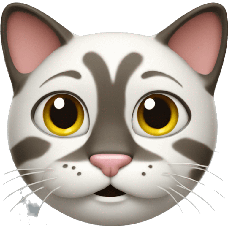 3D funny cat emoji