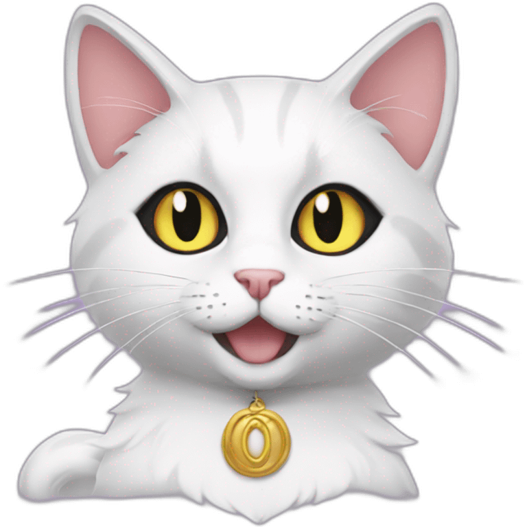 salem the cat from sailor moon emoji