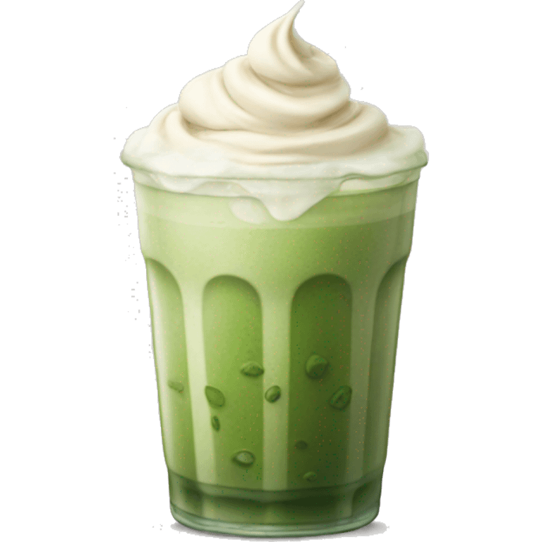 iced matcha latte emoji