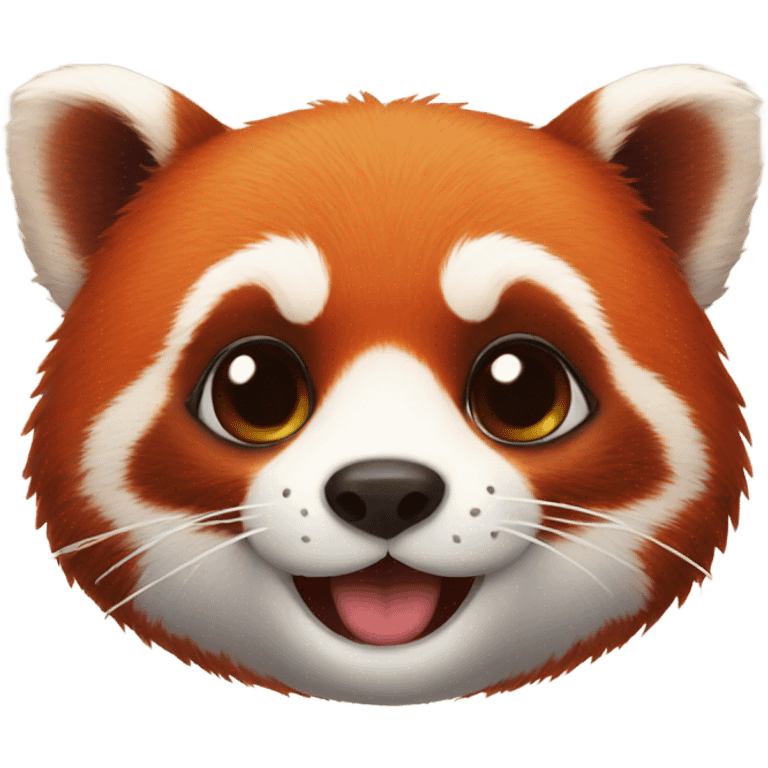 Red panda love emoji