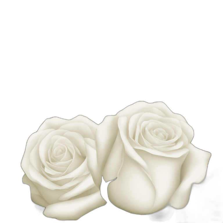 white roses emoji