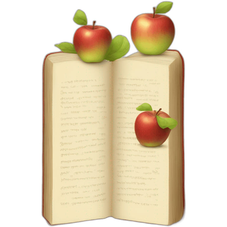 book of apples emoji