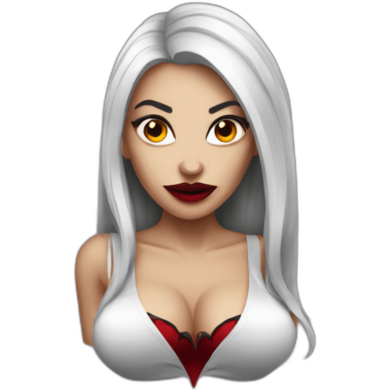 Sexy female vampire emoji