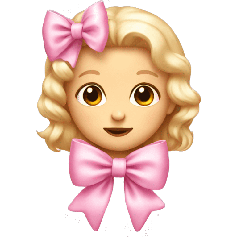 baby pink bow  emoji