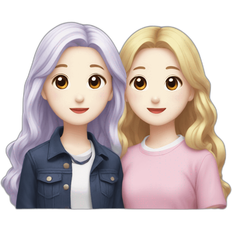 Mina y dahyun twice  emoji