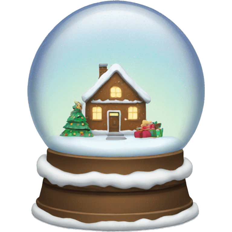 christmas snow globe  emoji