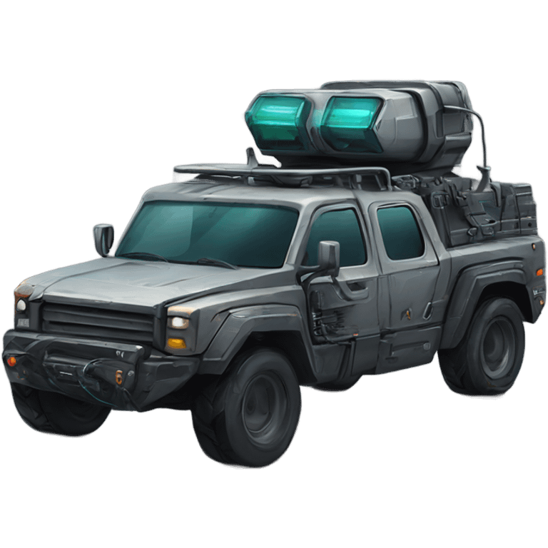 cyber punk 6x6 Truck emoji