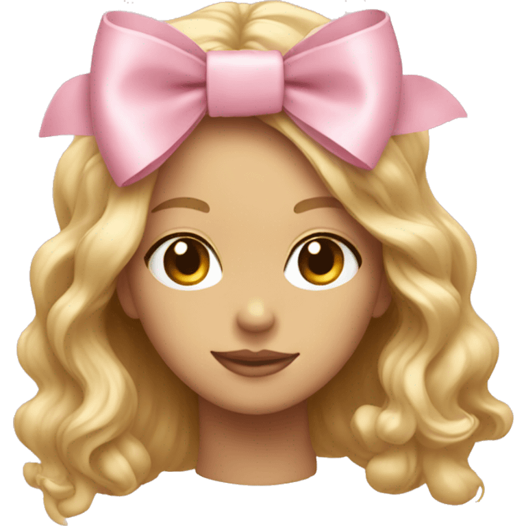 Light pink bow emoji