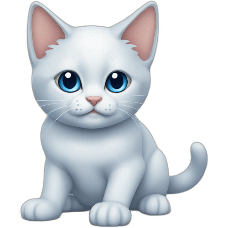 cat siames blue point emoji