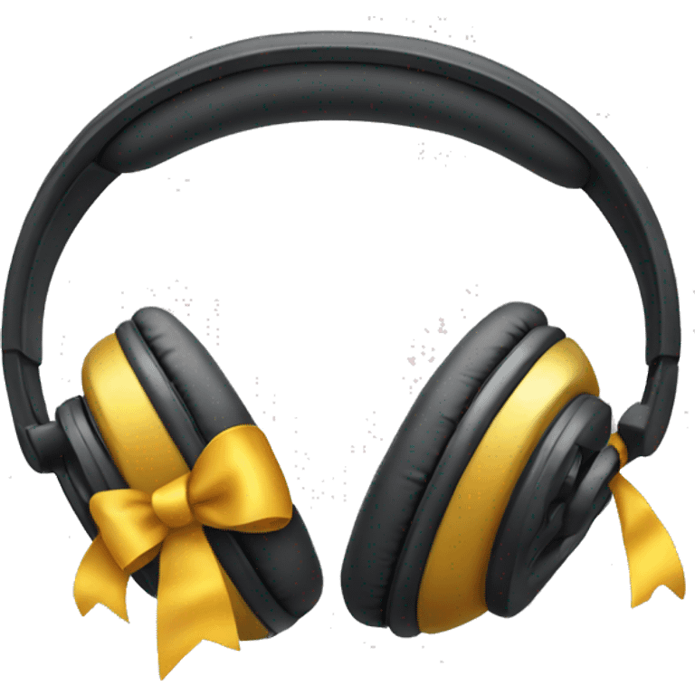 Headphones with bows emoji