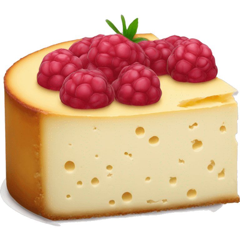 Cheese cake with raspberry jam  emoji