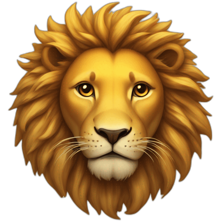 Lion and sun emoji