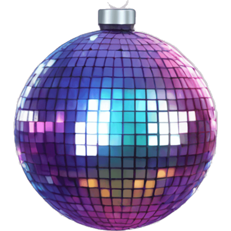 Disco ball Christmas emoji