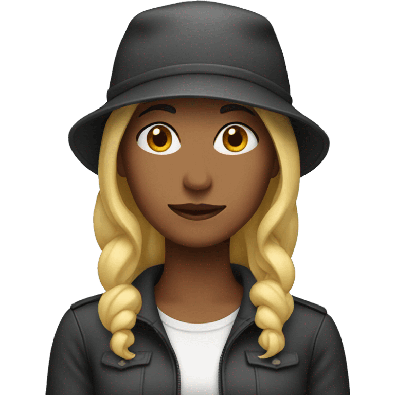 Woman with cap emoji