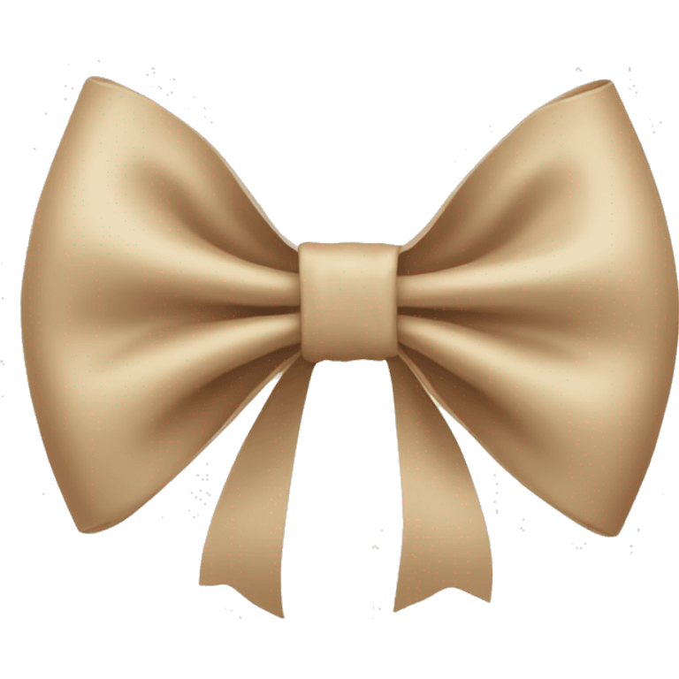 Beige bow emoji