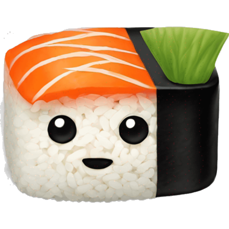 Sushi on a square plate emoji