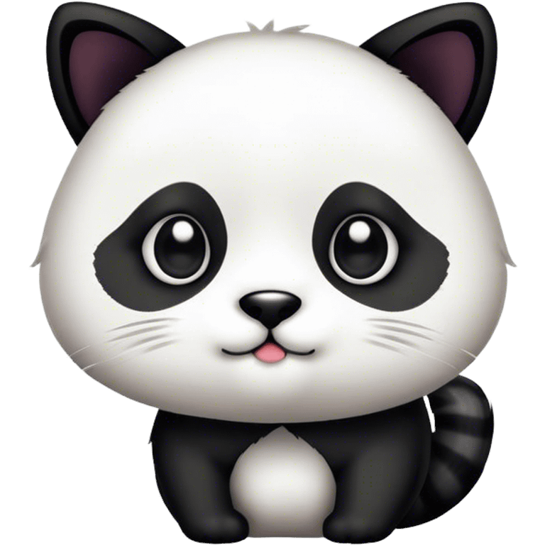 Panda cat emoji